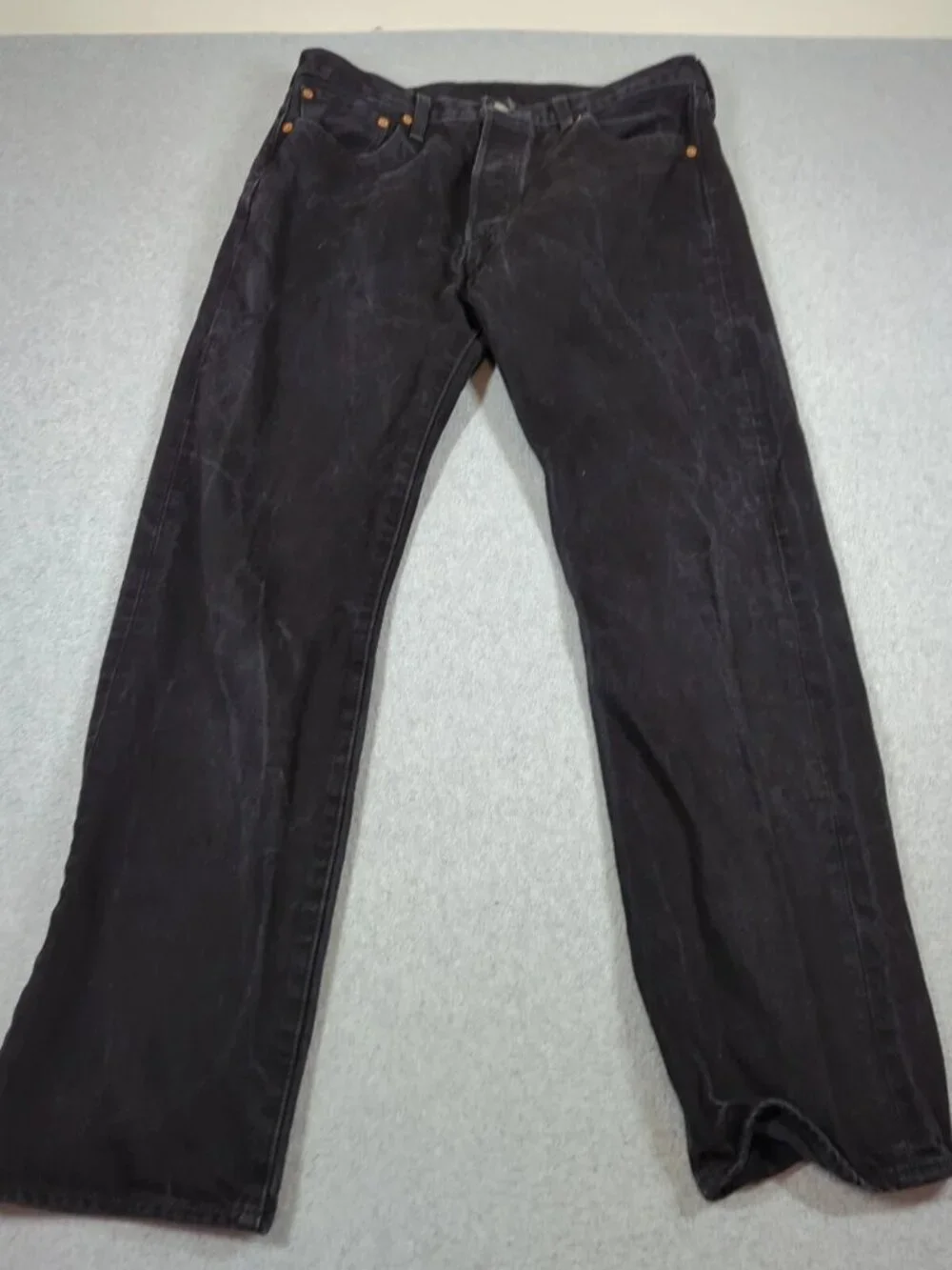 Levis 501 Jeans Men 34x32 (Fit 34x31) Black Original Fit Straight Leg Button Fly